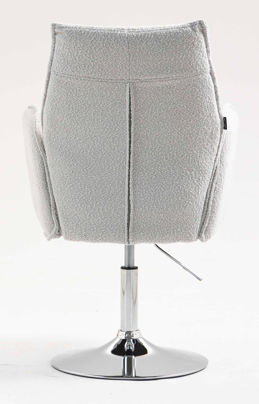 HR280N Scaun Gri Boucle cu Bază Cromata