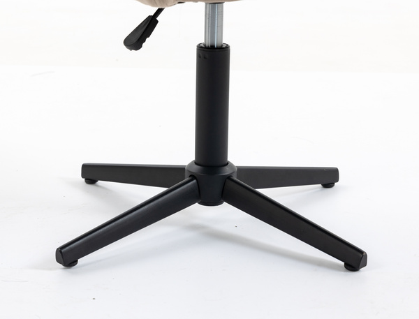 HR250CROSS Scaun Catifea Latte Bază Neagră