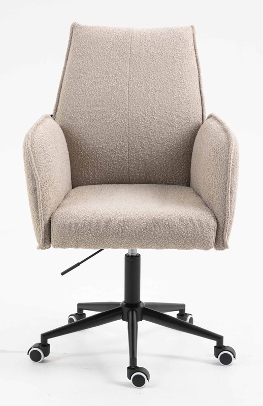 HR280K Scaun Latte Boucle cu Bază Neagră