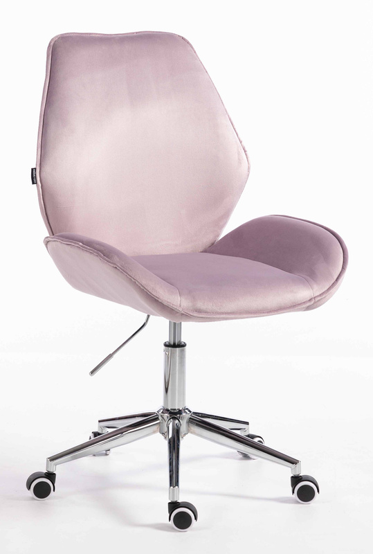 HR350K Scaun Mov din Catifea Bază Cromata