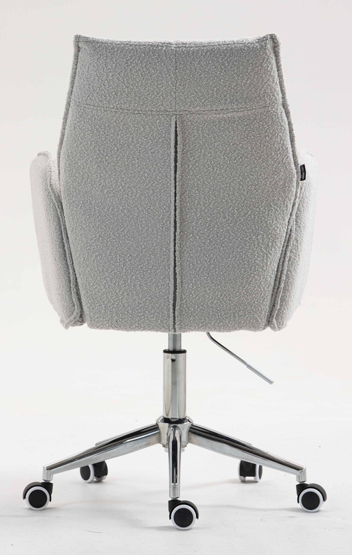 HR280K Scaun Gri Boucle cu Bază Cromata