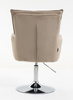 HR250N Scaun Catifea Latte Bază Cromata