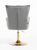 HR250N Scaun Catifea Grafit Bază Aurie