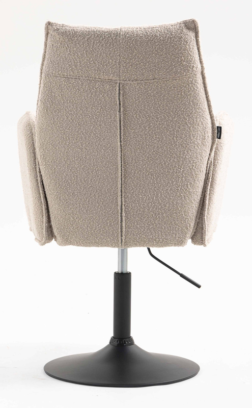 HR280N Scaun Latte Boucle cu Bază Neagră