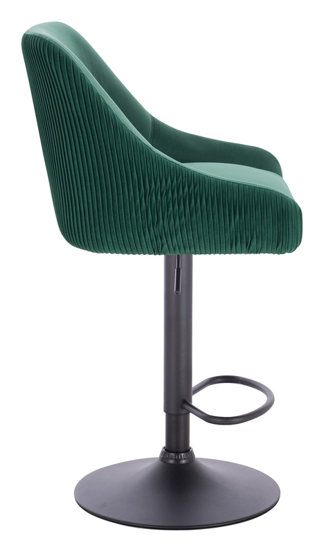 HR920W Scaun Verde din Catifea cu Bază Neagră