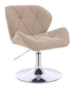 HR111N Scaun Latte Boucle cu Bază Cromata