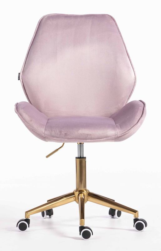 HR350K Scaun Mov din Catifea Bază Aurie
