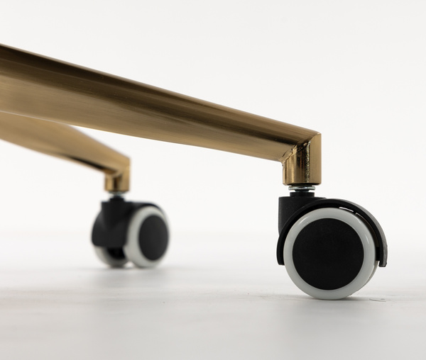 HR2055K Scaun Crem din Boucle cu Bază Aurie