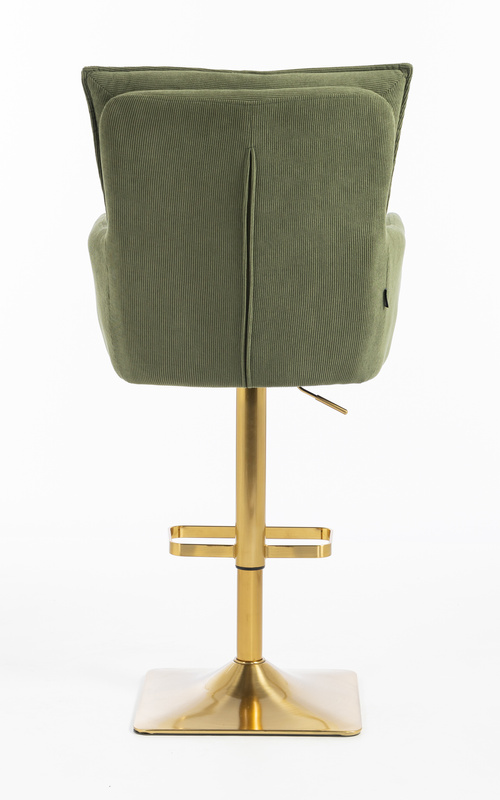 HR250KW Scaun Zsályazöld Prémium Kordbársony Bază Aurie