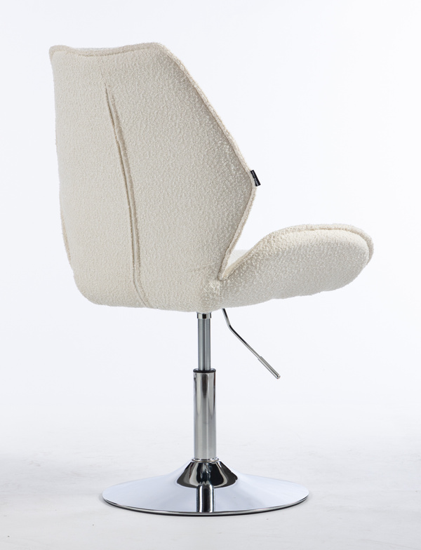 HR350N Scaun Boucle din Catifea Bază Cromata