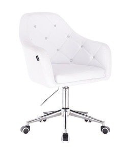 HC830K Scaun Alb de Piele