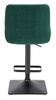 HR920KW Scaun Verde din Catifea cu Bază Neagră