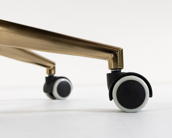 HR250K Scaun Catifea Roz Pudra Bază Aurie