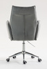HR280K Scaun Gray din Catifea cu Bază Cromata