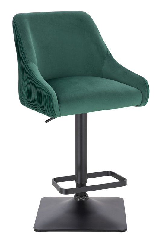 HR920KW Scaun Verde din Catifea cu Bază Neagră