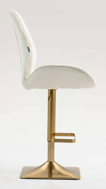 HR350KW Scaun Boucle din Catifea Bază Aurie