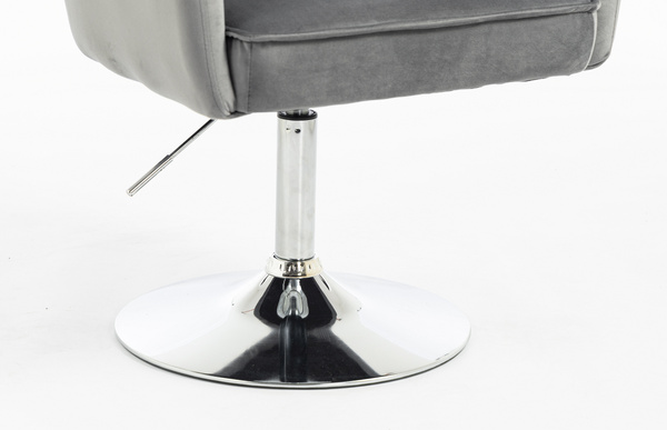 HR250N Scaun Catifea Grafit Bază Cromata