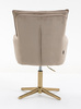 HR250CROSS Scaun Catifea Latte Bază Aurie