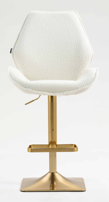 HR350KW Scaun Boucle din Catifea Bază Aurie