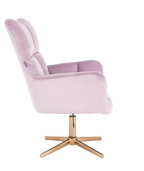HR650CROSS Mov Catifea Scaun cu Bază Aurie