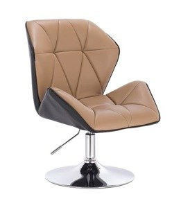 HR212 SCAUN NEGRU ȘI CARAMEL