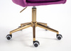 HR2022K Scaun Fucsia din Catifea Bază Aurie