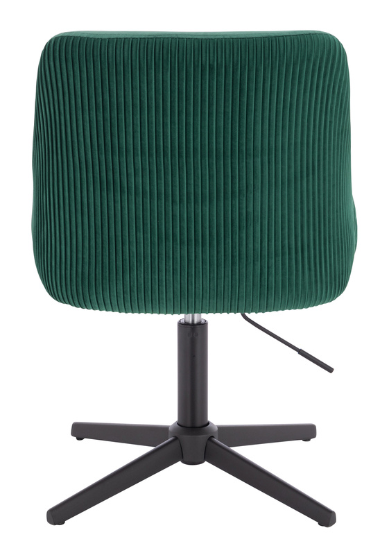 HR920CROSS Scaun Verde din Catifea cu Bază Neagră