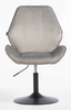 HR350N Scaun Gray din Catifea Bază Neagră