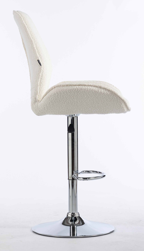 HR350W Scaun Boucle din Catifea Bază Cromata