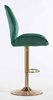 HR350W Scaun Verde din Catifea Bază Aurie