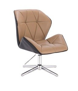 HR212CROSS SCAUN NEGRU ȘI CARAMEL