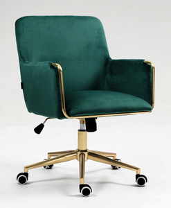 HR4318K Scaun Verde Catifea cu Bază Aurie