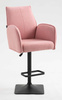 HR280KW Scaun Roz Pudra Boucle cu Bază Neagră