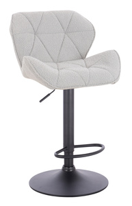 HR111W Scaun Gri Boucle cu Bază Neagră