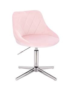 HR1054CROSS Scaun Roz Catifea
