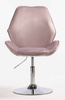 HR350N Scaun Mov din Catifea Bază Cromata