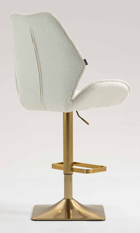HR350KW Scaun Boucle din Catifea Bază Aurie
