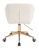 HR111K Scaun Crem Boucle cu Bază Aurie