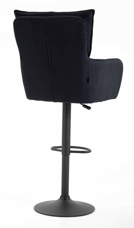 HR250W Scaun Catifea Neagră Bază Neagră