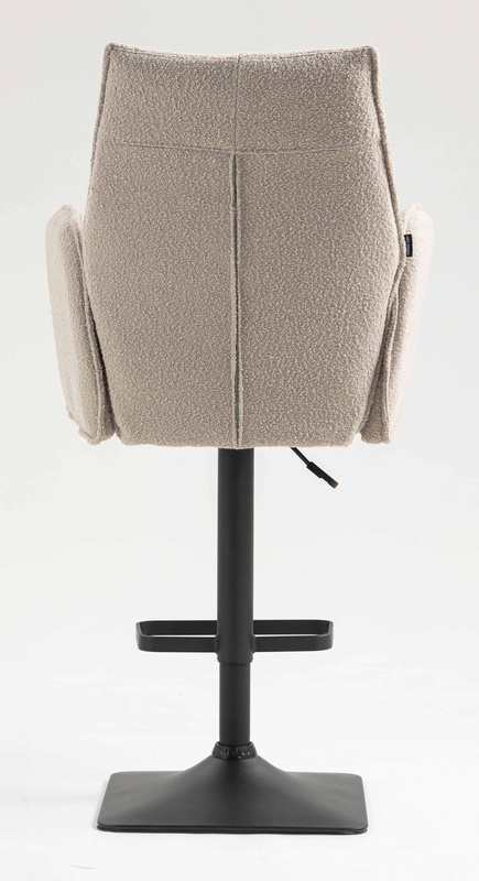 HR280KW Scaun Latte Boucle cu Bază Neagră