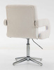 HR8404CROSS Scaun Crem Boucle cu Bază Cromata