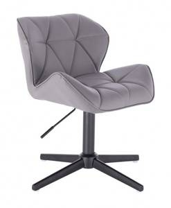 HC111CROSS Scaun Gri cu Bază Aurie