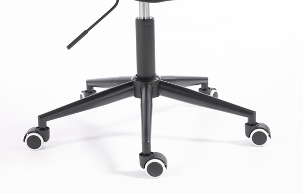 HR350K Scaun Neagră din Catifea Bază Neagră