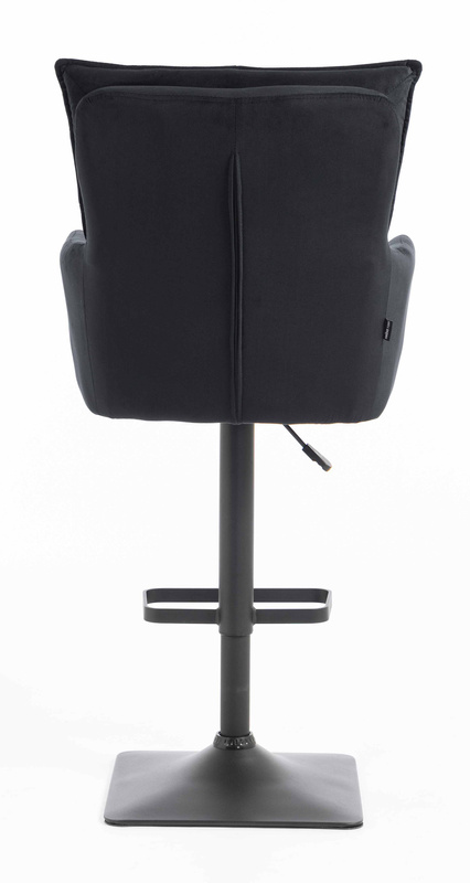 HR250KW Scaun Catifea Neagră Bază Neagră