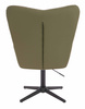 HR650CROSS Scaun Khaki Piele Ecologica Premium Soft cu Bază Neagră