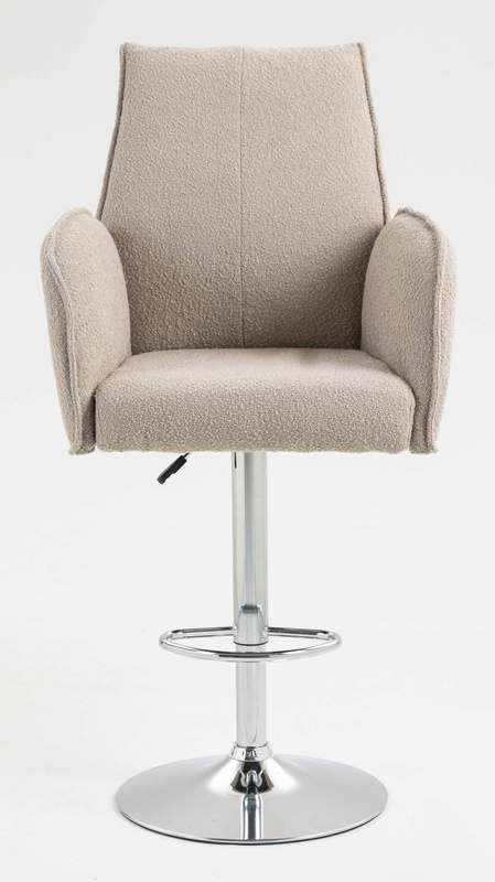 HR280W Scaun Latte Boucle cu Bază Cromata