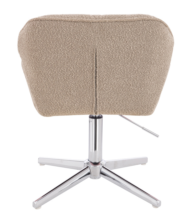 HR111CROSS Scaun Latte Boucle cu Bază Cromata