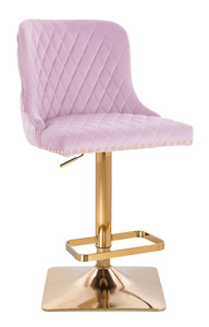HR940KW Scaun Mov din Catifea cu Bază Aurie