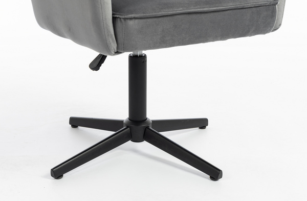 HR250CROSS Scaun Catifea Grafit Bază Neagră