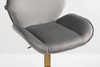 HR350W Scaun Gray din Catifea Bază Aurie